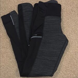 Athleta Black Fleece Leggings